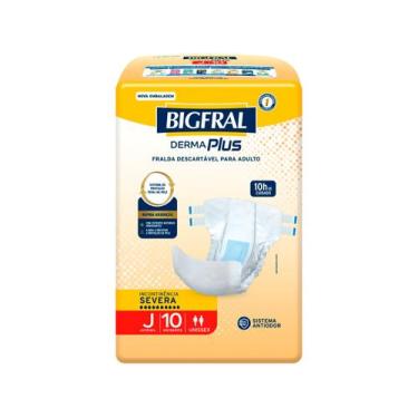 Imagem de Fralda Geriátrica Bigfral Derma Plus Juvenil - 10 Unidades, 10, Juveni
