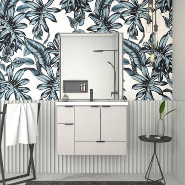 Imagem de Gabinete para Banheiro com Cuba em Márimore Sintético 78,8cm - Cozimax