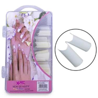 Imagem de Kit com 100 Tip Curvatura C de Manicure Unha - A,R Variedades MT