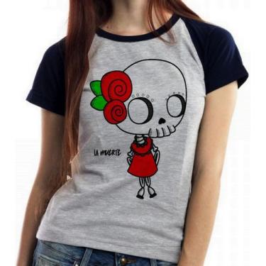 Imagem de Baby look blusa feminina ou Camiseta unissex Girl La muerte  - Empório