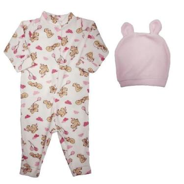 Imagem de Kit Pijama e Touquinha Coelho Bebê 2 Peças Tamanhos 1 2 e 3 - Koala Ba