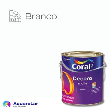 Imagem de Decora Matte Coral Fosco 3,2L, BRANCO