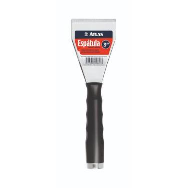 Imagem de Espatula angular de aco inox 3" 8cm atlas profissional com rosca at616