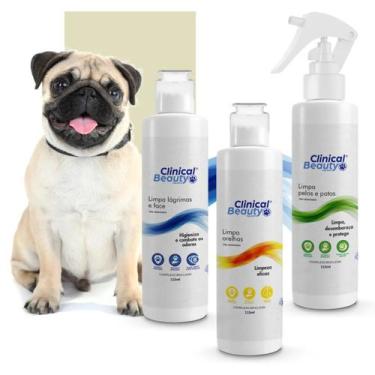 Imagem de Kit Limpeza Limpa Pelos e Patas, Limpa Orelhas e Limpa Lágrima  Clinic