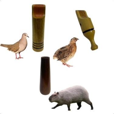 Imagem de Kit Apito para Pomba Carijó, Capivara e Codorna - Vidalle Pesca