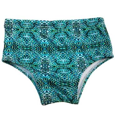 Imagem de Sunga Larga Bebê -  Mosaico Verde - Banho Maria, GG