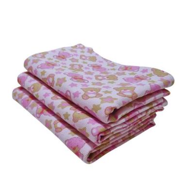 Imagem de Kit 3 Cueiro Manta Flanelado Grande Aconchego Bebe Infantil - Magic En