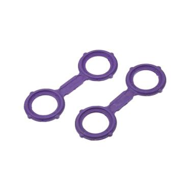 Imagem de VekAuto Nº A6421880580 Gaxeta do refrigerador de óleo para Mercedes-Benz Sprinter 2500 2010-2022 / Junta adaptador de filtro de óleo do motor interno/borracha durável / 2 peças roxas acessórios