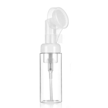 Imagem de Frasco Espumador Com Pump Escovinha De Silicone Para Limpeza Facial - 