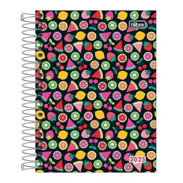 Imagem de Agenda 2025 Espiral Diária Pepper Frutas Feminina Tilibra