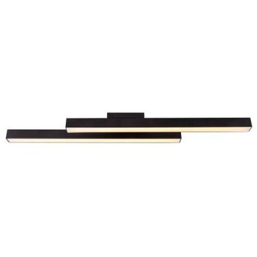 Imagem de Lustre LED Linear Duplo Perfil Led Moderno Para Sala de Jantar Estar C