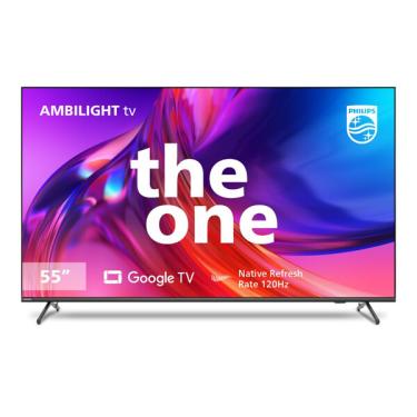 Imagem de Tv 55 Philips Smart 4k Ambilight 120hz Googletv The One 55pug