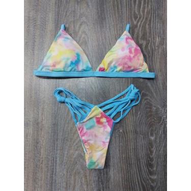 Imagem de Biquíni Top Tiras Tie Dye - Penelópe Joy, Azul, M