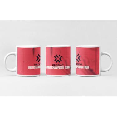 Imagem de Caneca de Porcelana Logo Jogo Valorant Personalizada Md26 - Like Geek