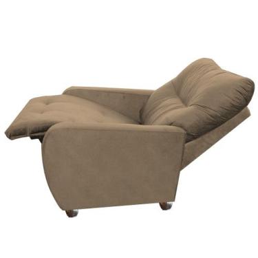 Imagem de Poltrona Para Extensão De Cílios Reclinável Suede  Imperio Moderno Cap