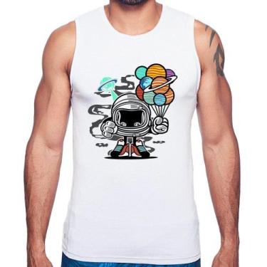 Imagem de Regata Astronauta Chibi - Foca na Moda, Branco, GGG
