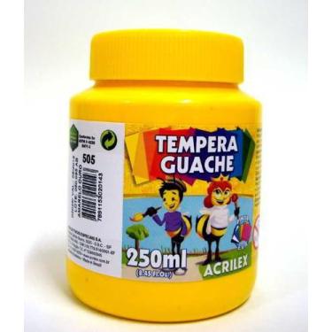 Imagem de Tinta Guache 250ml Amarelo 505 Acrilex