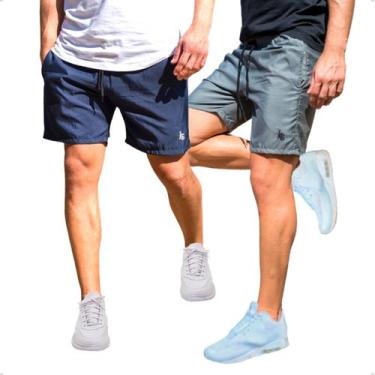 Imagem de Kit 2 Shorts Tactel Masculino Futebol Treino Academia Com Bolsos Later