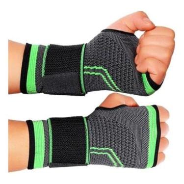 Imagem de Par 2 Munhequeira Protetor Tensor Punho Pulso Dor Tendinite - B-Max, P