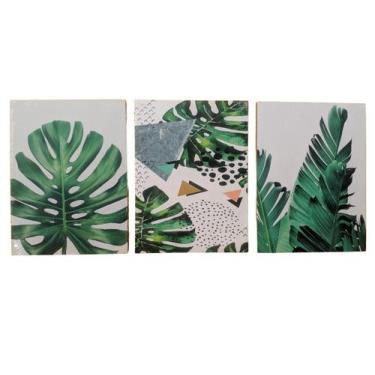 Imagem de Jogo quadro placa decorativa MDF variados c/3 - Fafa