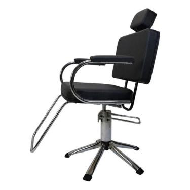 Imagem de Cadeira Barbearia Reclinável Hidráulica Cabelereiro Lotus - HATTEN