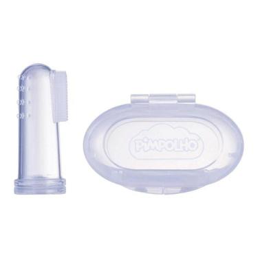 Imagem de Massageador de Gengiva Com Estojo Dedeira Higiene Bucal Pimpolho