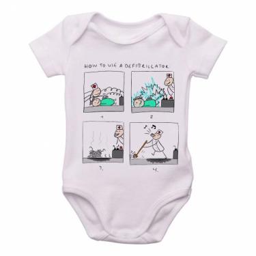 Imagem de body nenê criança roupa bebê Desfibrilador  - Empório Dutra, M   ( 2-4