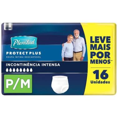 Imagem de Roupa Íntima Descartável Tam. P/M Plenitud - Protect Plus 16 Unidades,