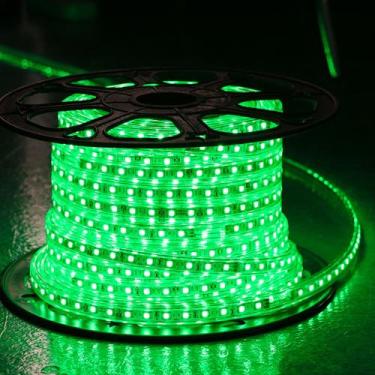 Imagem de 20m Mangueira Led C/conector Plug - k1mstore, verde, 110V