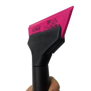 Imagem de Rodo De Plástico C/ Espátula Ppf Pink Joker Para Insulfilm