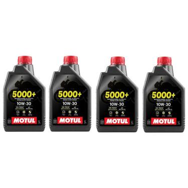 Imagem de Oleo Lubrificante Motul 5000 10w30 Motor  Semi Sintético kit 4 Unidades