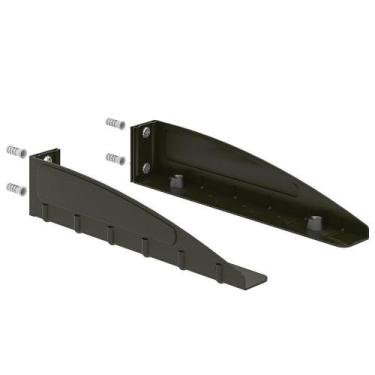 Imagem de Suporte para micro-ondas F-decor preto - Multivisao, Preto, Aço carbon