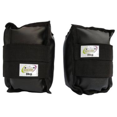 Imagem de Caneleira Tornozeleira Profissional 8 KG - Exercise Sports, Preto
