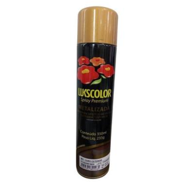 Imagem de Tinta Spray Metalizada Ouro Externo 350ML LUKSCOLOR