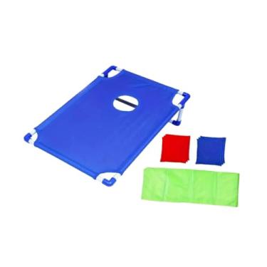 Imagem de menolana Sacos de feijão jogar jogo esportes ao ar livre presentes com sacos de feijão criativo alvo jogo jogando brinquedos tabuleiro para atividades de festa, Azul