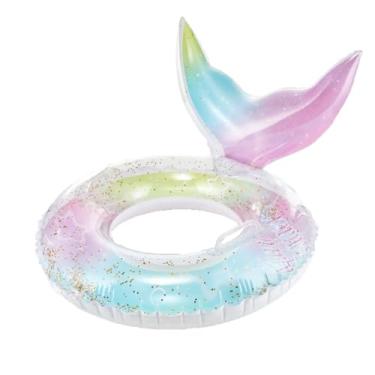 Imagem de Boia Colorida Gigante Asas Grande Piscina Inflável Gliter