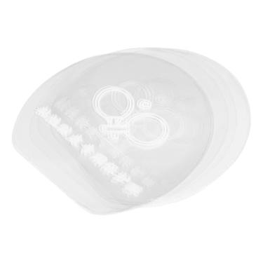 Imagem de PATIKIL Película de proteção de borracha para raquete de tênis de mesa, pacote com 20 adesivos, acessório de filme protetor de raquete de pingue-pongue, transparente