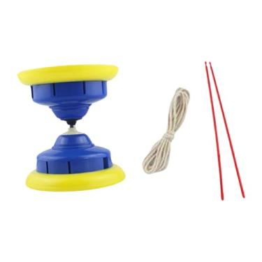 Imagem de Generic Diabolo Toy com hastes Brinquedo de malabarismo chinês interativo para jardim comunitário, Azul