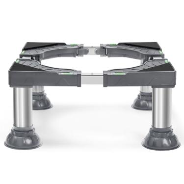 Imagem de Nefish suporte para minigeladeira, pedestal para lavadora e secadora de 16-24 polegadas, altura de 7"-8,4", suporte para máquina de lavar resistente com 4 pés fortes, pedestal de lavanderia