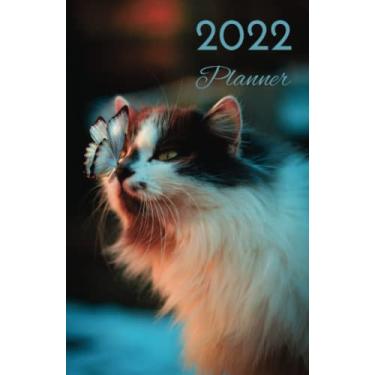 Imagem de Beautiful Cat Planner 2022 - Flexible Cover - Weekly Planner, Calendar 2021, 2022 and 2023, Special Dates, Reminders and Notes