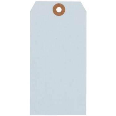 Imagem de Brady 102094 6 cm de largura x 14 cm de altura, cartolina de 13 PT, etiqueta em branco resistente azul claro (pacote com 1000)