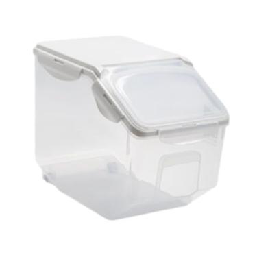 Imagem de ＫＬＫＣＭＳ Recipiente de Arroz de Grão Recipiente de Alimento Multifuncional Pet Food Storage Cereal Dispenser Balde de Grão para Gabinete de açúcar, Pequeno