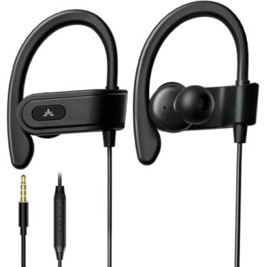 Imagem de Avantree E171 Fones de ouvido esportivos com microfone, fones de ouvido à prova de suor com gancho circum-auricular, fones de ouvido para corrida, treino, academia, compatível com iPhone, celulares