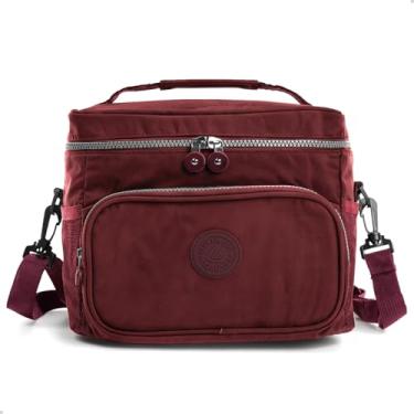 Imagem de Bolsa Térmica Marmita E Bebidas Pratica Viagens Lancheira Dia a Dia (Vermelho)