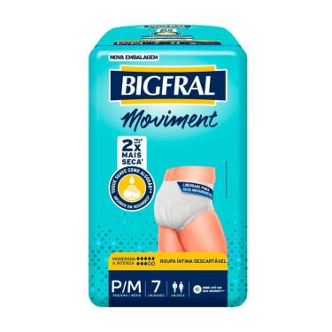 Imagem de Roupa Íntima Bigfral Moviment P/M 7 Unidades