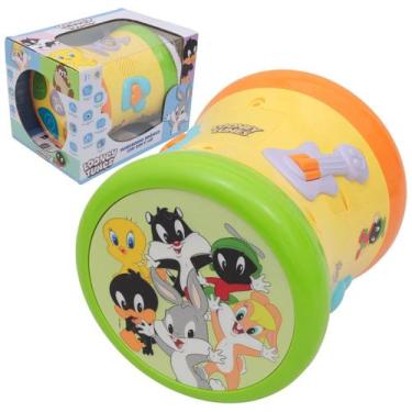 Imagem de Tamborzinho Looney Tunes Baby Musical Dinâmico com Som e Luz - EBN Kid