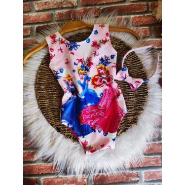 Imagem de Bodys Menina Infantil Temático Princesa Disney +Tiara - AUREA, TAMANHO