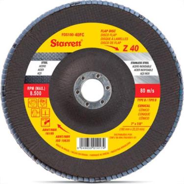 Imagem de Disco Flap Starret 7 X 40 Zirconia - STARRETT