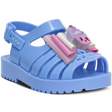 Imagem de Sandália Rasteira Feminina Nº 19 Ao 26 Infantil Cupcake 12.105 (Azul, BR, Criança de 1 a 3 anos, Numérico, 24)