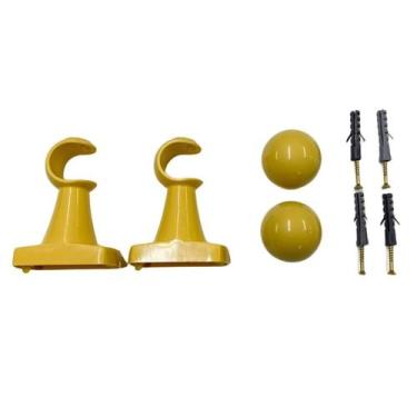 Imagem de Suporte Para Cortina Varão Simples Par Com Ponteira Reforçado 28mm - A